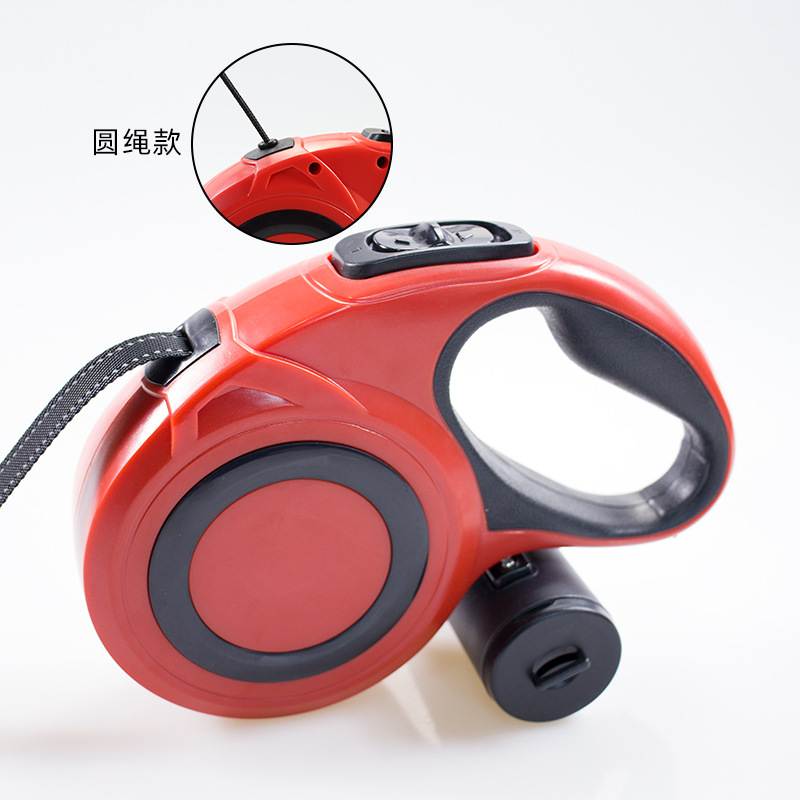 Amazon pet retráctil perro de tamaño medio reflectante caminando correa de tracción de perros recogiendo caja de conveniencia cuerda de tracción retráctil personalizada