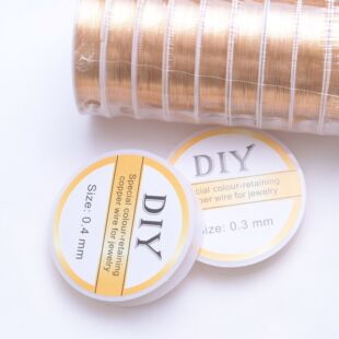 ��ɫ14K����0.3mm0.5mm��zܛ�~��DIY�ֹ��������龎�����;�����