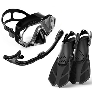 New Cross-Border Hot-Selling Snorkeling Erbao Adult Large-Frame Diving Goggles Waterproof and Anti-Fog Semi-Dry Snorkel Swimming Goggles