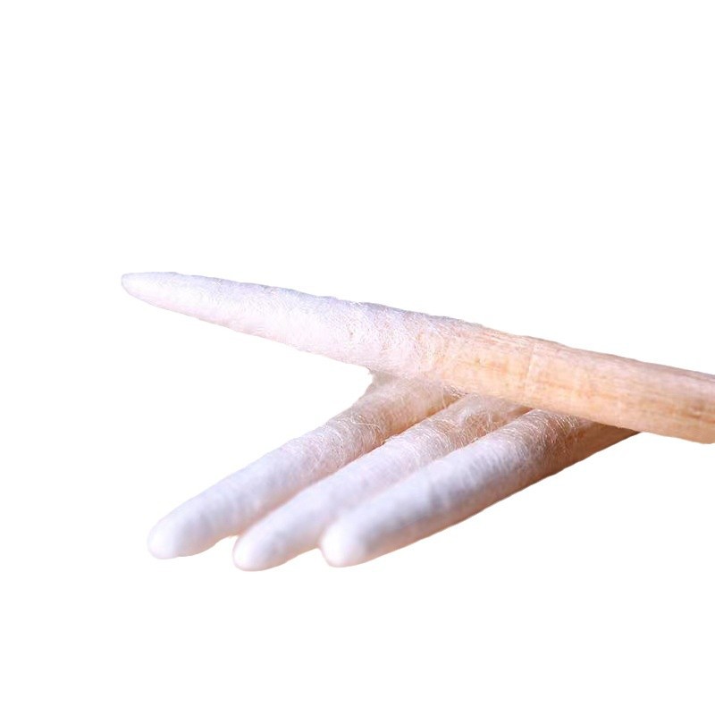 Pestañas postizas injertadas, hisopo de algodón de cabeza pequeña, boca puntiaguda, tatuaje de madera, bordado, hisopo de algodón pequeño puntiagudo, hisopo de algodón de limpieza de maquillaje de cabeza fina