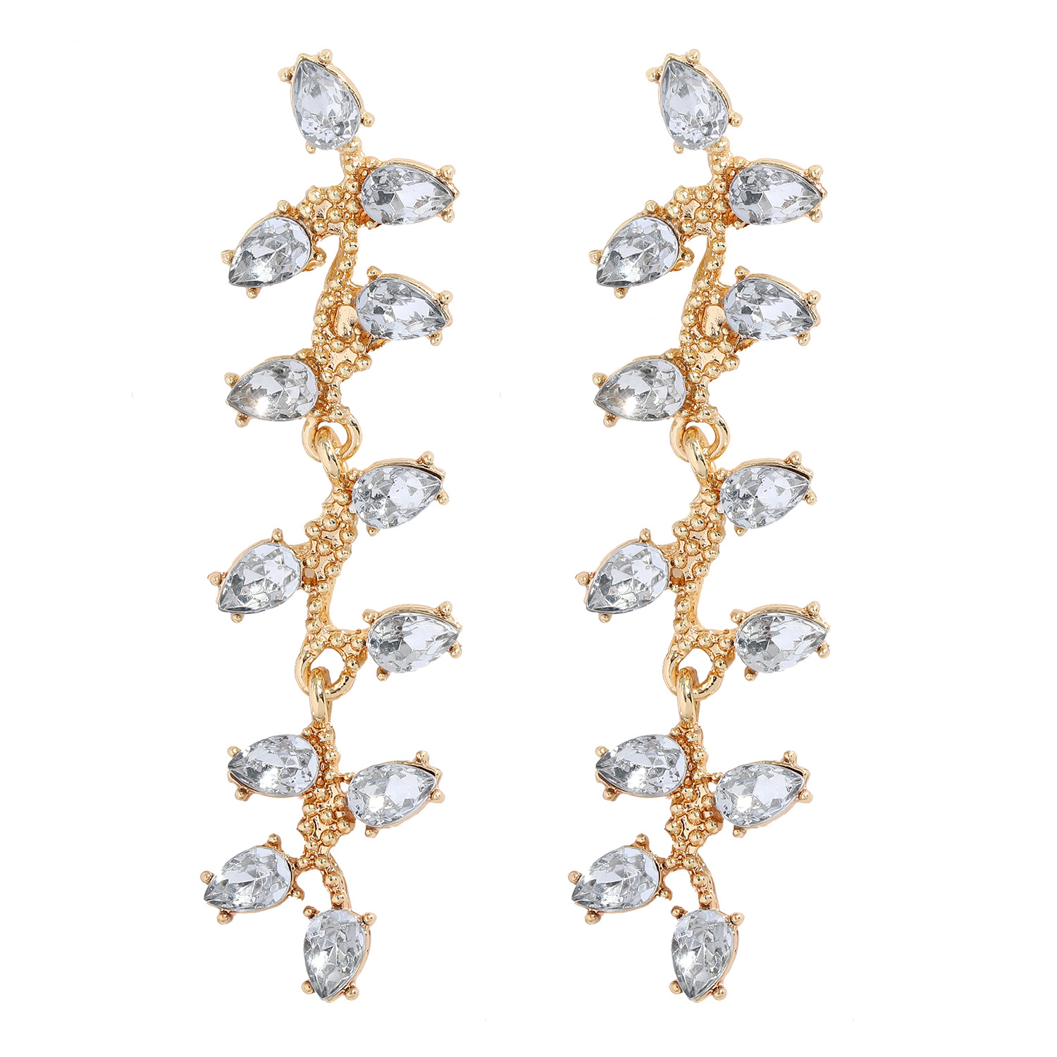 Fashion Alloy Inlaid Dimond Earrings display picture 18