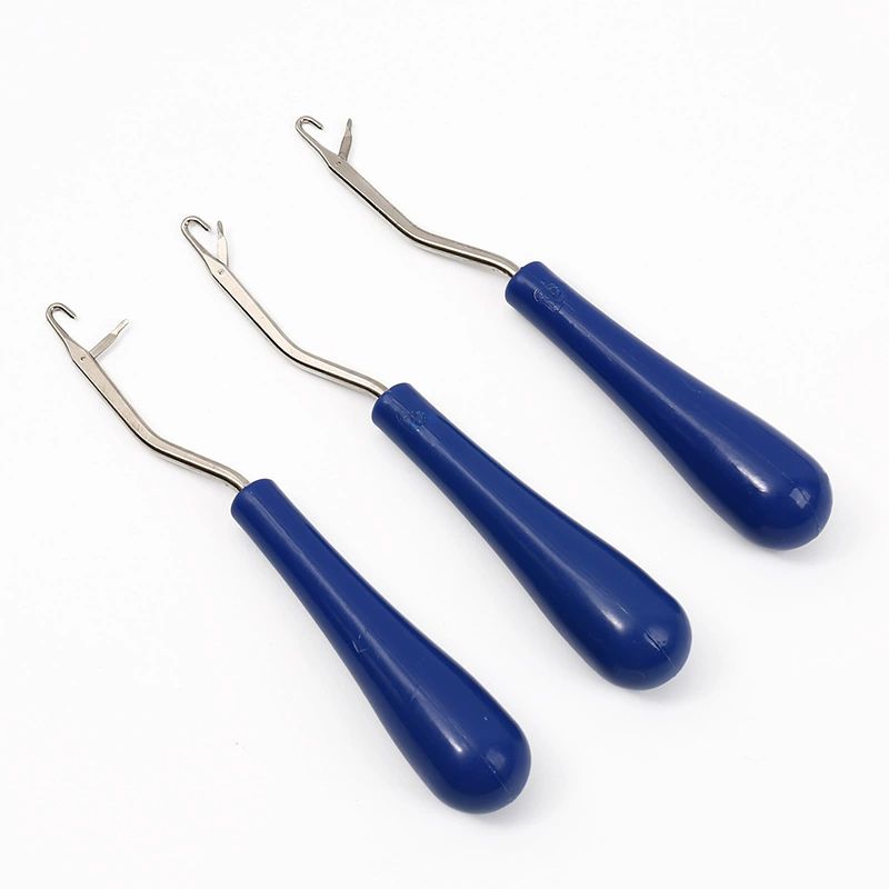 Синий пластиковый ручка с языком вязаный вязаный свитер свитер инструмент для ремонта ковер для ремонта языка