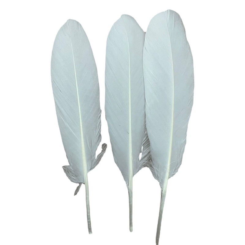 Перье гусиное, большое, жёсткое, плавающее, пушистое, для ловушки для снов, дразнилка для кошек, украшение, аксессуар, лампа