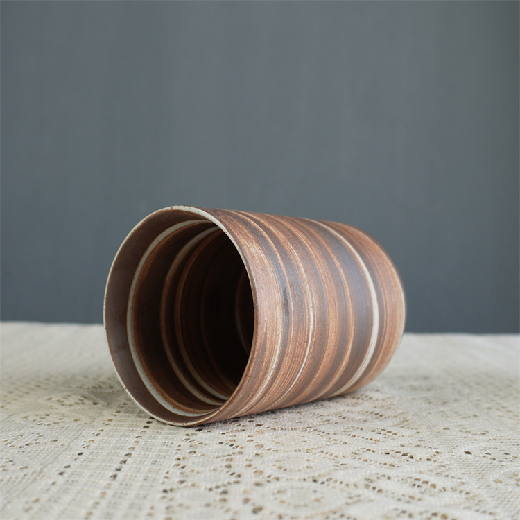 Rustikale Keramik Espressotasse - Handgefertigte Kaffeetasse_voghion.com