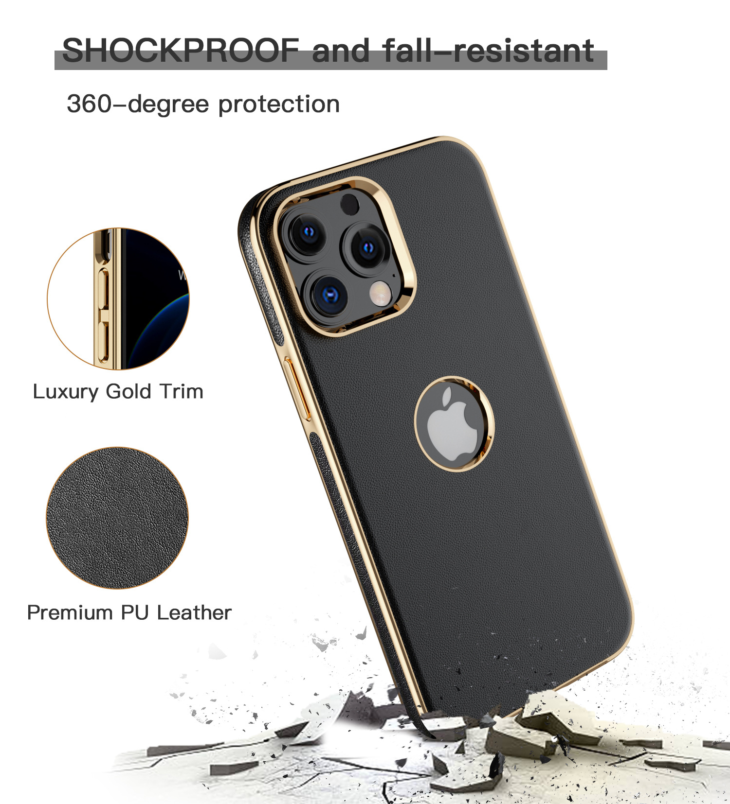 新款苹果13手机壳 适用iphone13/pro/pro max手机皮套 皮革保护套