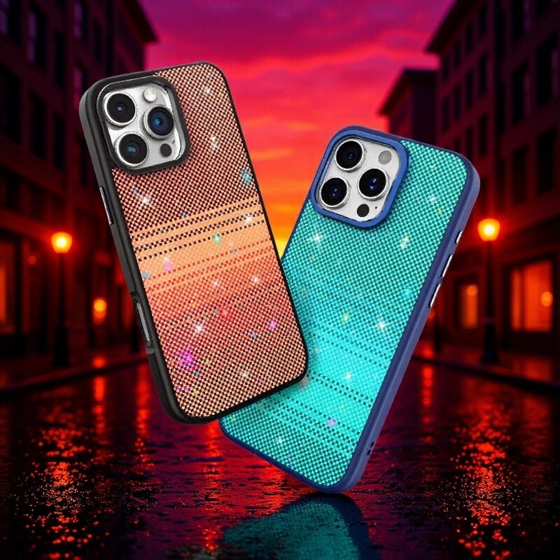 Cross-Border Hot Sale Suitable for Apple 17 Smart Luminous Anti-Radiation Mobile Phone Case Nfc Lantern 16Pro Mobile Phone Protective Case