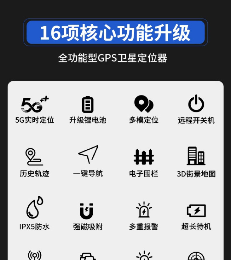 Beidou Gps Locator Vehicle Tracking Device Strong Magnetic Tracking Tracker No Installation Required Car Anti-Theft Wireless Tracking Device J