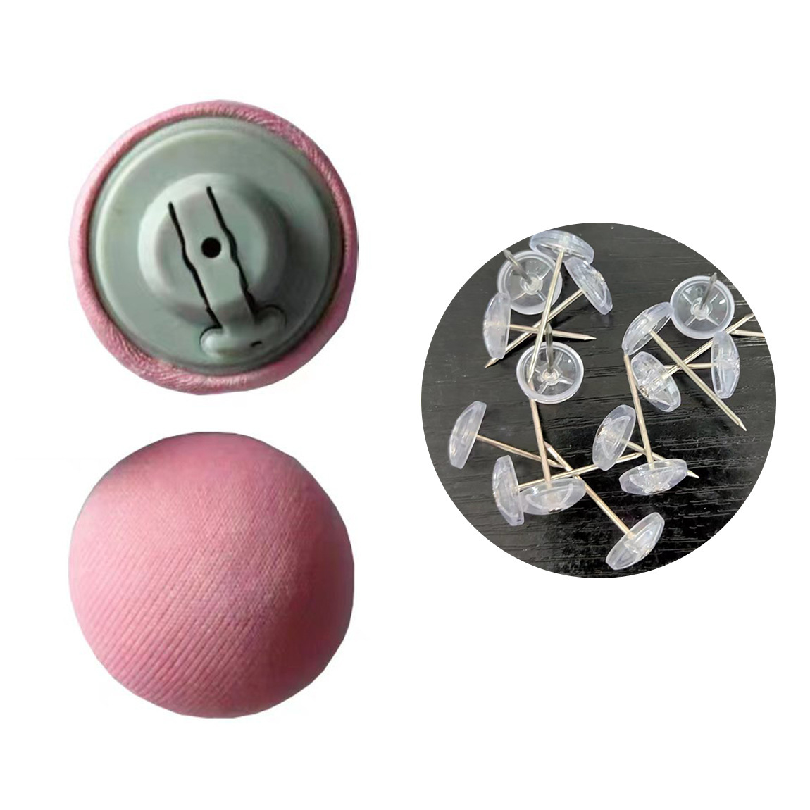 1 шлифовальный насадка розового Габи (с пластиковыми гвоздями)