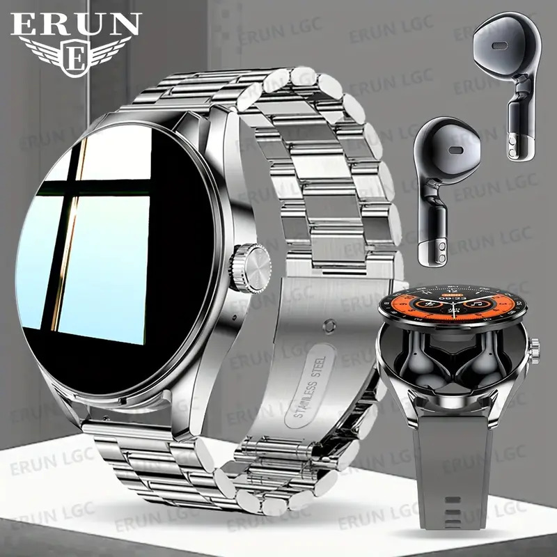 temu クロスボーダー人気スポーツ アウトドア スマートウォッチ D8 ツーインワン TWS Bluetooth 通話心拍数スポーツ睡眠