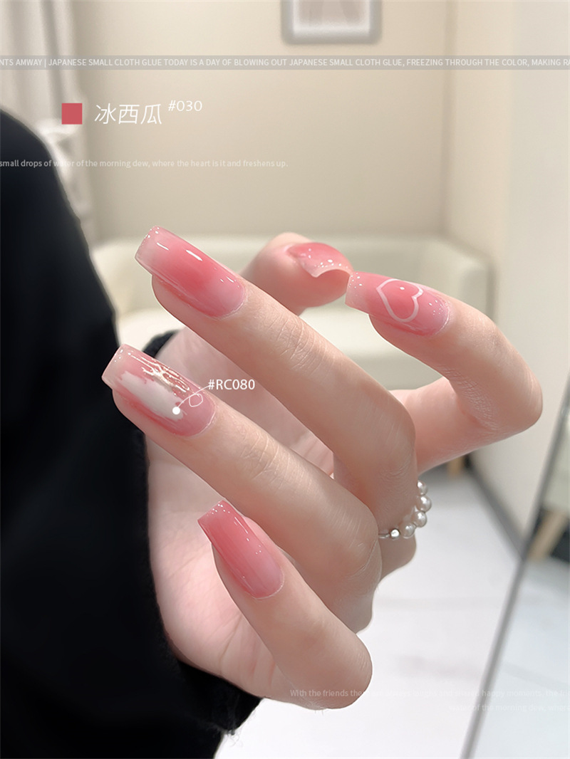 KaSi fototerapia Esmalte de uñas pegamento 2023 nueva primavera y el verano popular blanco lechoso nude rojo cereza salón especial