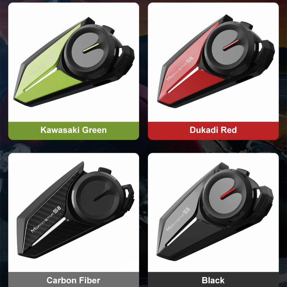 Factory New Mornystar S8 Multi-Person Helmet Bluetooth Headset Motorcycle Bluetooth Intercom Fm Cross-Border Private