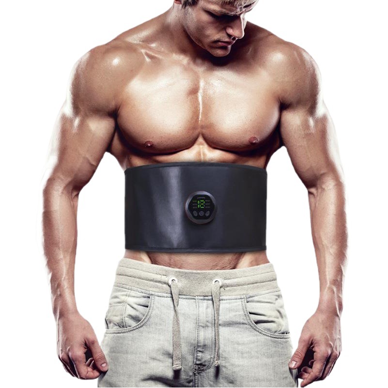 Nuevo EMS inteligente cinturón de fitness entrenamiento muscular perezoso equipo de fitness pérdida de peso en el hogar pegatinas musculares abdominales instrumento de fitness abdominal