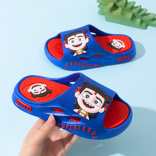 Children's Sandals and Slippers Parent-child Men and Women's New Summer Cartoon Soft Bottom Non-slip Home Bath Bathroom Outdoor Children's Slippers