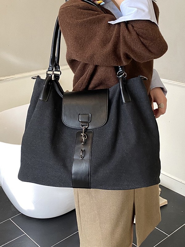 Viajes transfronterizos de gran capacidad bolsa de mano de mujer nueva moda de gran capacidad bolsa de hombro de moda nicho bolsa de tela de moda