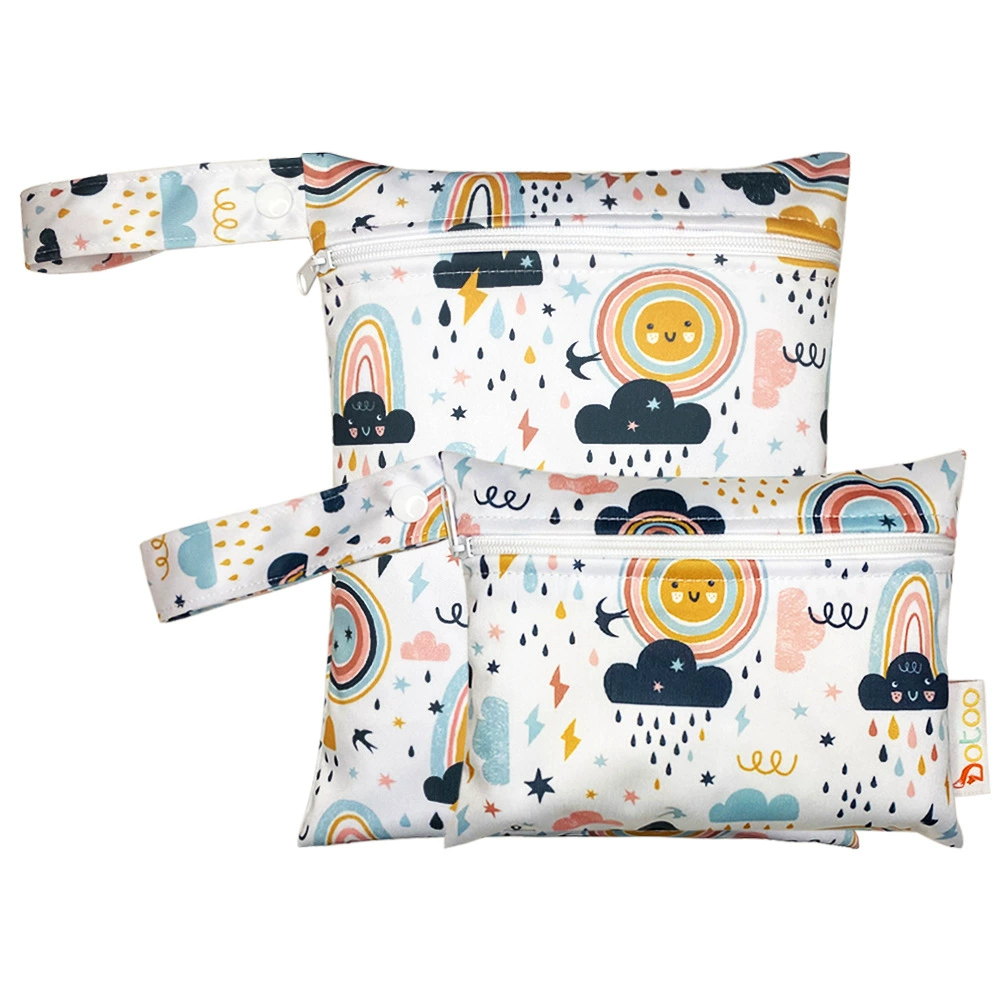 100% водонепроницаемый мультяшный принт детское мойка подгузник мешок для хранения водонепроницаемый мешок для хранения мешок для хранения за рубежом