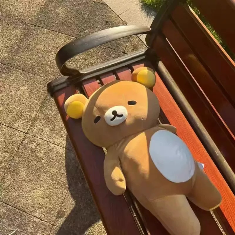 Popular Rilakkuma Doll, Cute Bear Plush Toy, Large Doll, Pillow, Big Plushie, Children's Gift Wholesale