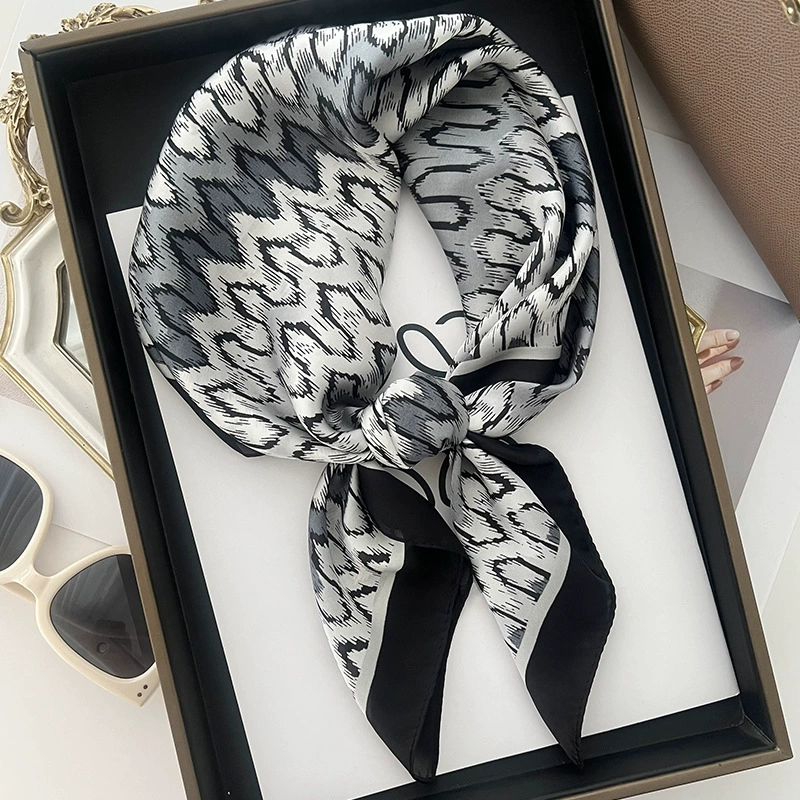 Fashionable handkerchief, summer summer clothing, neckerchief, autumn universal headband, scarf, thin weaving, western style
