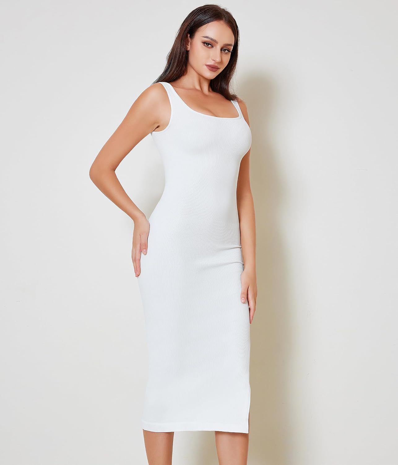 Venta caliente transfronteriza Falda moldeadora de cuerpo, tirantes, cintura y abdomen, falda de 9 puntos, corte, vestido casual a juego, vestido moldeador de cuerpo