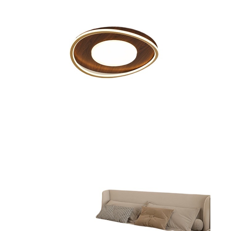 Vetas de madera nórdica, atmósfera simple, nuevo comedor creativo chino, dormitorio, sala de estar, combinación de luces de techo, paquete de lámparas para toda la casa