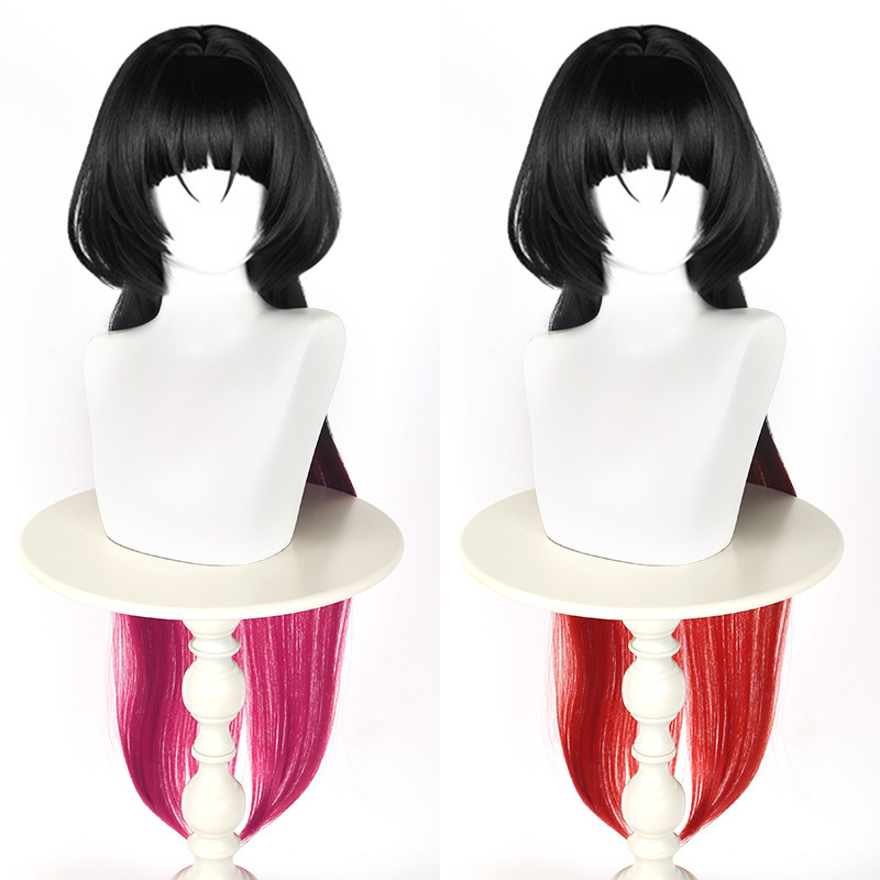 Cardamom Absolution Zero Jane Cos Wig Simulation Scalp Top Two-color Wig Game cosplay Wig