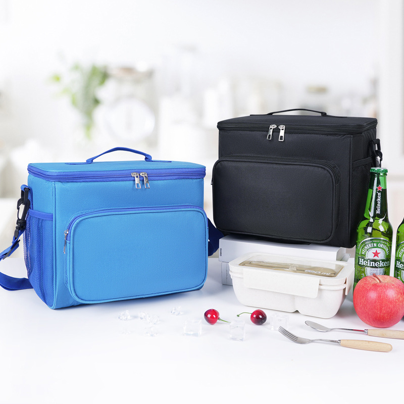 Nuevo Amazon al aire libre picnic gran bolsa de hielo de gran capacidad portátil bolsa de almuerzo aislante bolsa de comercio exterior bolsa de almuerzo