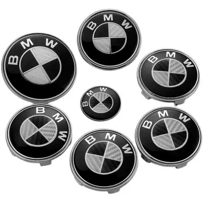 Car logo — Collaboration Model - front-mark-82-rear-mark-82-wheel-cover-684-steering-wheel-45-carbon-fiber-black-and-white