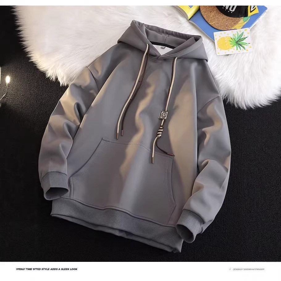Herren-Kapuzenpullover, 420 g/m², schweres Material, sandfarben, trendiger Retro-Look, lockerer Schnitt, ideal für den Herbst_voghion.com
