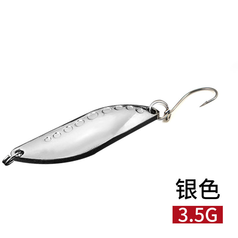 Metal Spoons Fishing Lures Leech Flutter Spoon Fresh Water Bass Swimbait Tackle Gear