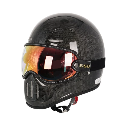Motosiklet kaskı (dəbilqə) – Motorcycle Helmet Full-Face Electric Motorcycle Helmet - dragon-pattern-color-mirror-m55-56