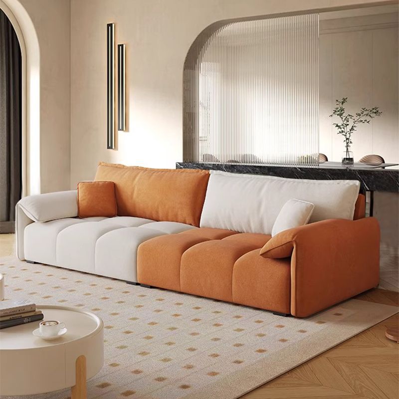 2025 New Sofa Italian Elephant Ear Sofa Cream Style Straight Row Living Room Modern Light Luxury Small Apartment