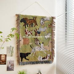 北欧の綿の糸はタペストリーを編みます。キャンプの雰囲気は部屋の寝室を飾ります。