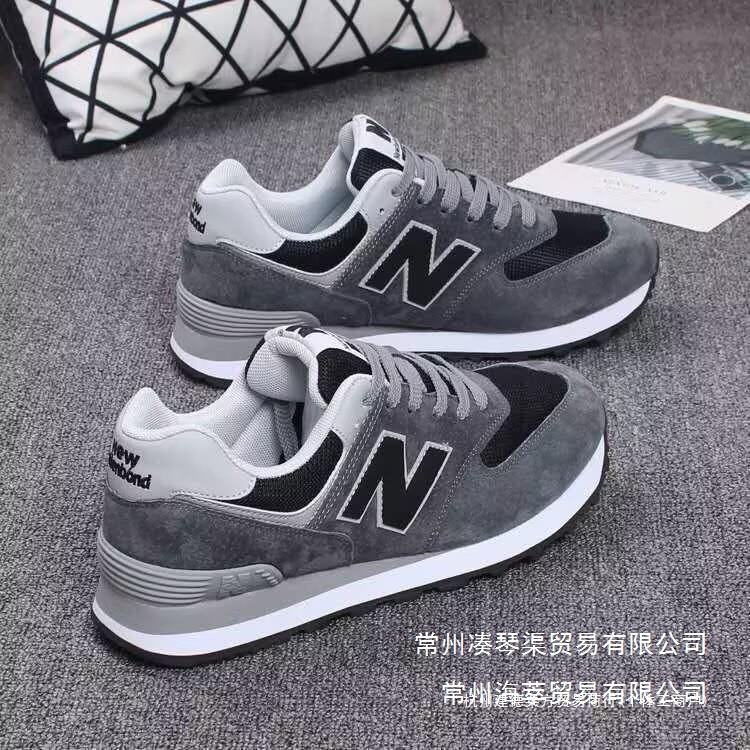 秋冬新款情侣鞋男款574运动休闲跑步鞋透气防滑耐磨大码n批发