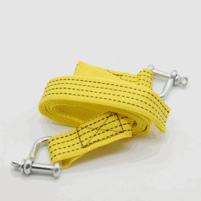 Car towing rope 3.3m ton nylon emergency towing rope car self-driving emergency traction rope anti-off emergency rope (Trailer rope/net/strap) - 3m-u-shaped-hook