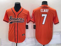 Новый футбольный бейсбольный совместный костюм Бронкос 7 # ELWAY 3 # карбон ретро вышивка трикотаж