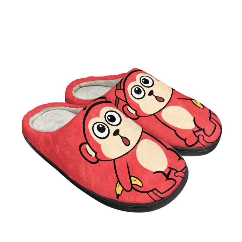 Cross-border Cotton Slippers Autumn and Winter Home Couple Crocodile Dragon Elephant Monkey Cartoon Character Pattern Printing Cross-border Cotton Slippers Autumn and Winter Home Couple Crocodile Dragon Elephant Monkey Cartoon Character Pattern Printing
