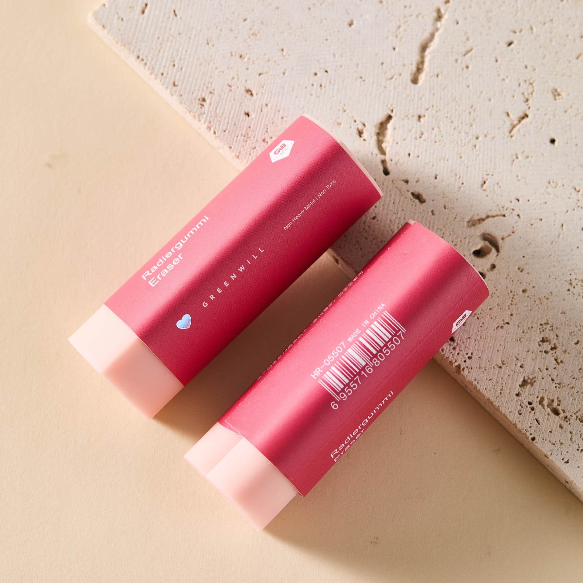 Eraser de San Valentín Eraser creativo Eraser de lápiz para estudiantes de escuela primaria sin marcas ECO PVC arte amor gradiente