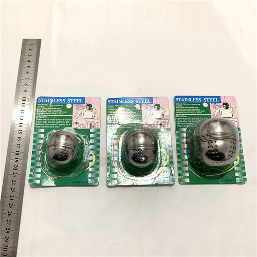 Round stainless steel tea filter tea set household household tea filter mesh filter tea ball creative ball-shaped flavor treasure tea separator