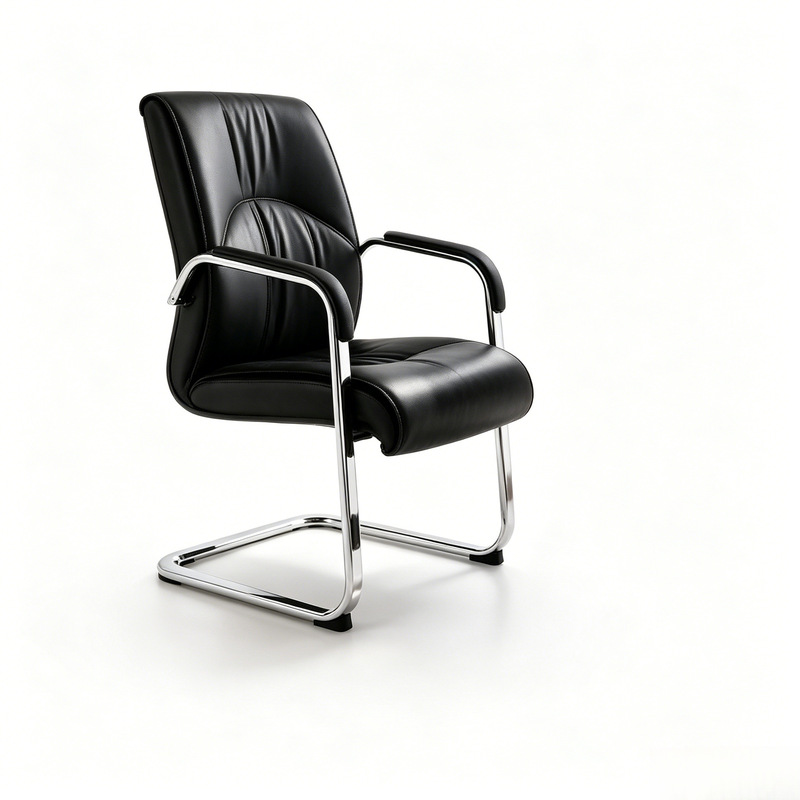 Comfortable Office Chair for Long Sitting, Conference Room Chair, Bow-Shaped Computer Chair, 2026 New Model Office Seat, Leather Executive Chair