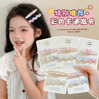 卡通蝴蝶结儿童发夹2026新款侧边边夹刘海碎发夹头发发卡可爱夹子