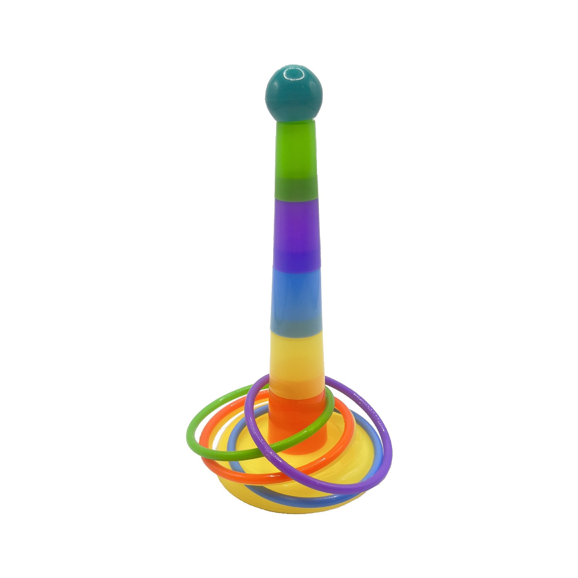 Arco iris loro loro juguete de lanzamiento entrenamiento interactivo para mascotas anillo de lanzamiento juguete apilado pájaro juguete educativo