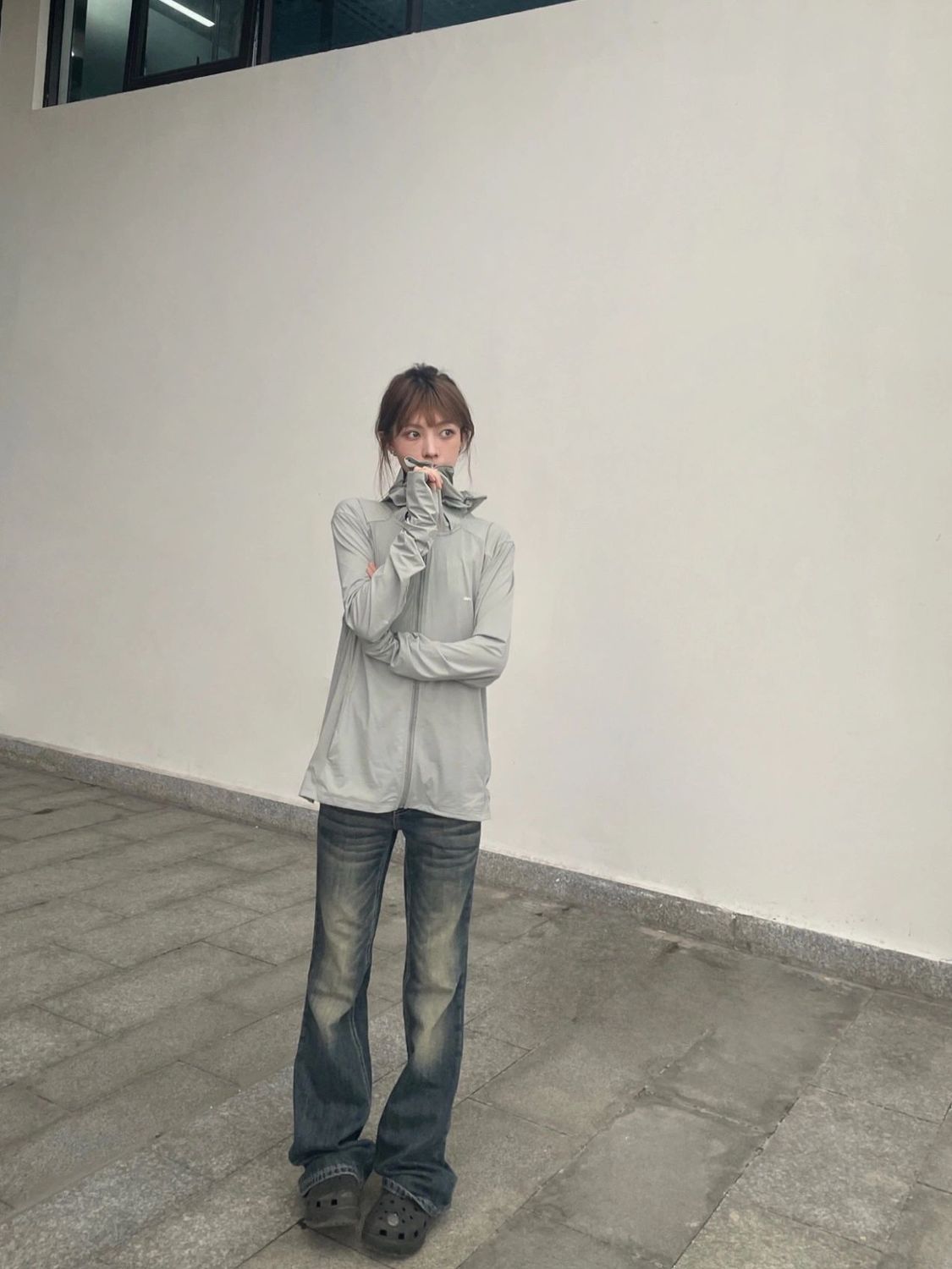 American Retro Straight-Leg Flared Jeans for Women, Autumn New Vintage Slim Versatile Casual Long Pants