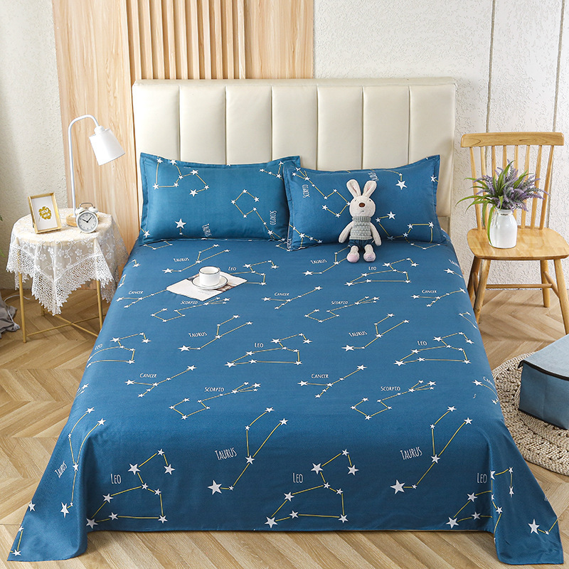 Los fabricantes de sábanas impresas suministran sábanas individuales dobles para uso doméstico 1.8 para cama engrosada y lijado de otoño e invierno sábanas universales