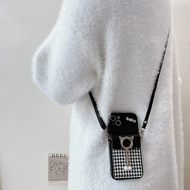 Protective Phone Case With Bow Lanyard For Iphone Models_voghion.com
