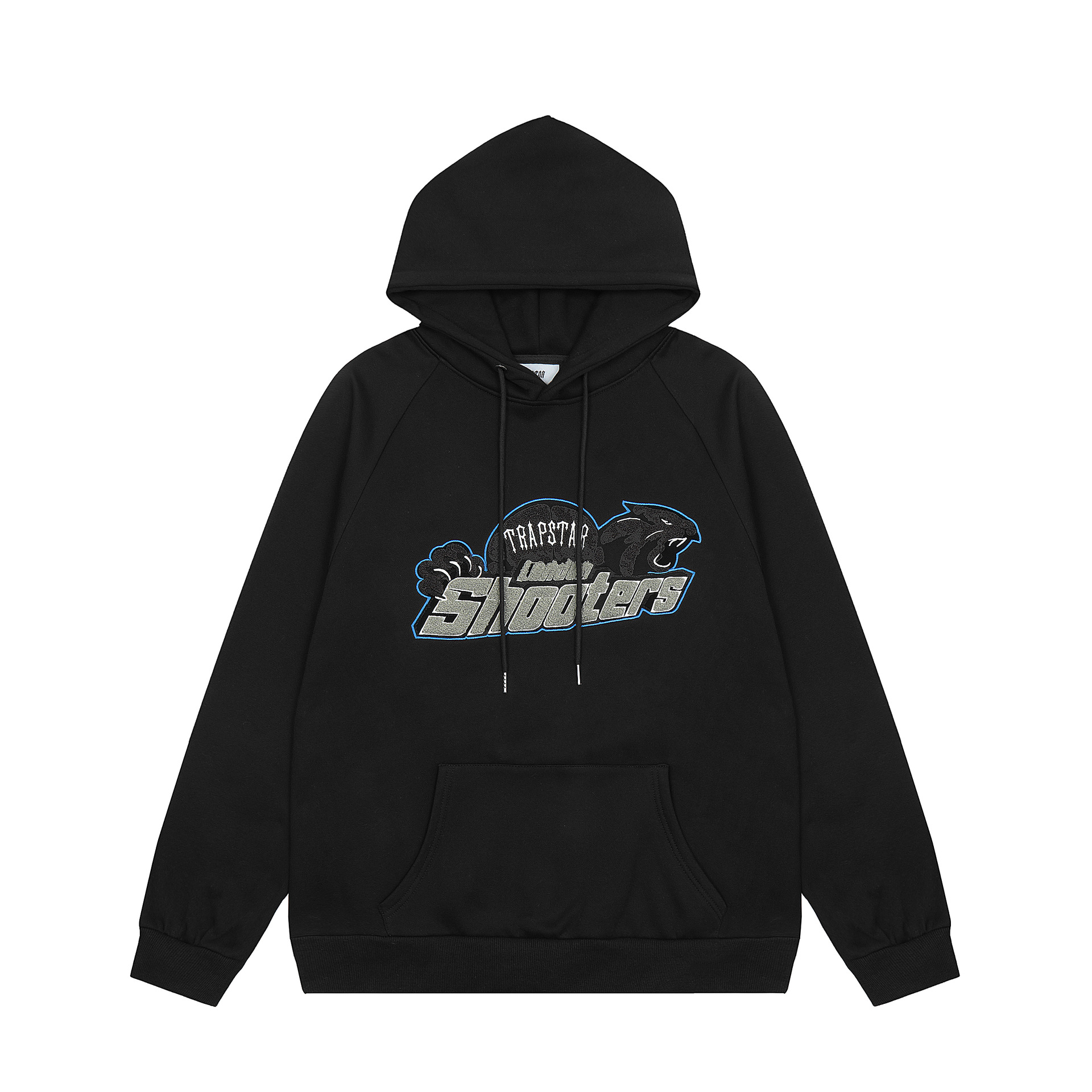 23SS otoño e invierno marca de moda europea y americana Toalla de cabeza de tigre negro bordado forrado de lana hombres y mujeres pareja traje casual al por mayor