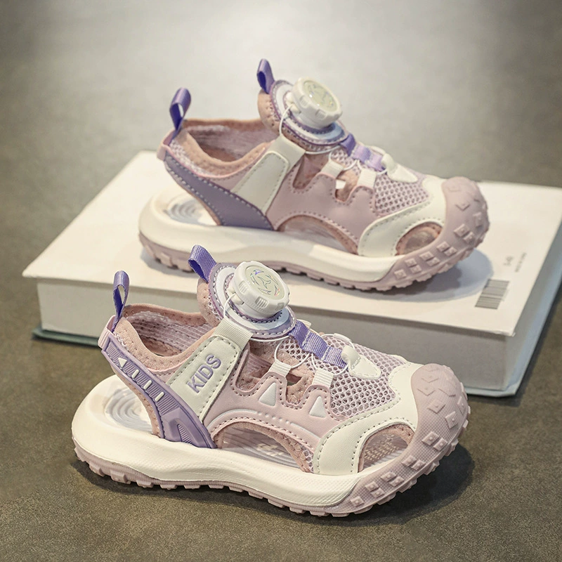 Сандалии для мальчиков 2025 летний новый мягкий фон спортивная пляжная обувь детская обувь противоскользящая сандалии для мальчиков
