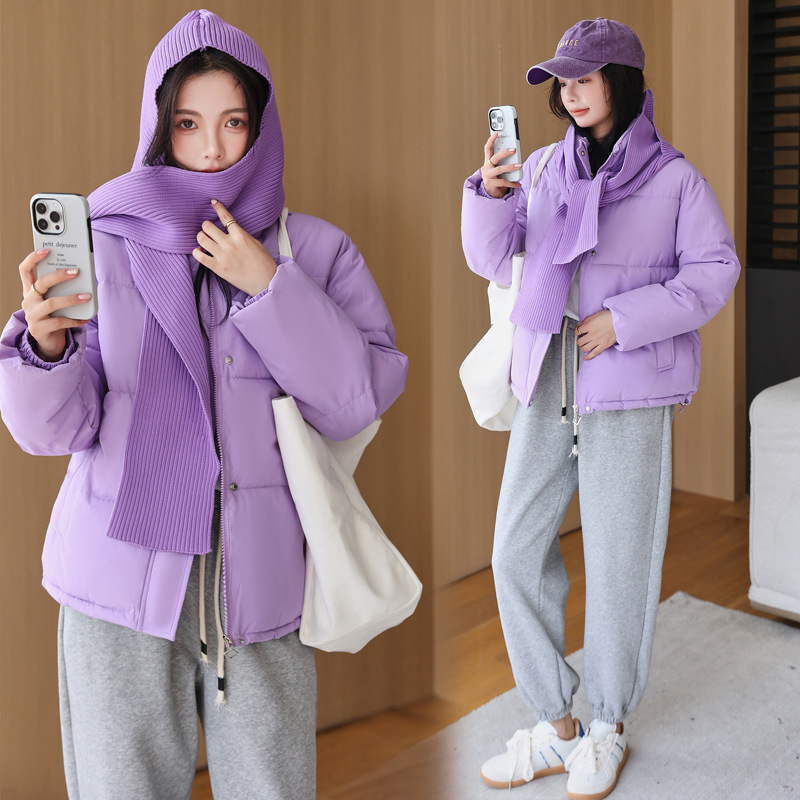 2023 ropa de algodón de pluma corta ropa de algodón de mujer nuevo otoño invierno grueso ropa de pan suelta chaqueta de algodón casual abrigo