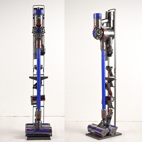 Adaptor for Dyson vacuum cleaner stand, Dyson no-installation vacuum cleaner stand, no-drilling floor-mounted hook