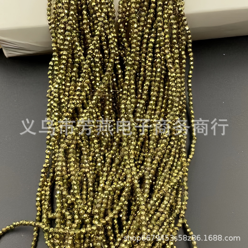 Cuentas planas de 1MM para ruedas de cuentas, cuentas de porcelana AB de alta temperatura, coloridas, transparentes, iridiscentes, facetadas, para pendientes, pulseras, espaciadores y micro cuentas.