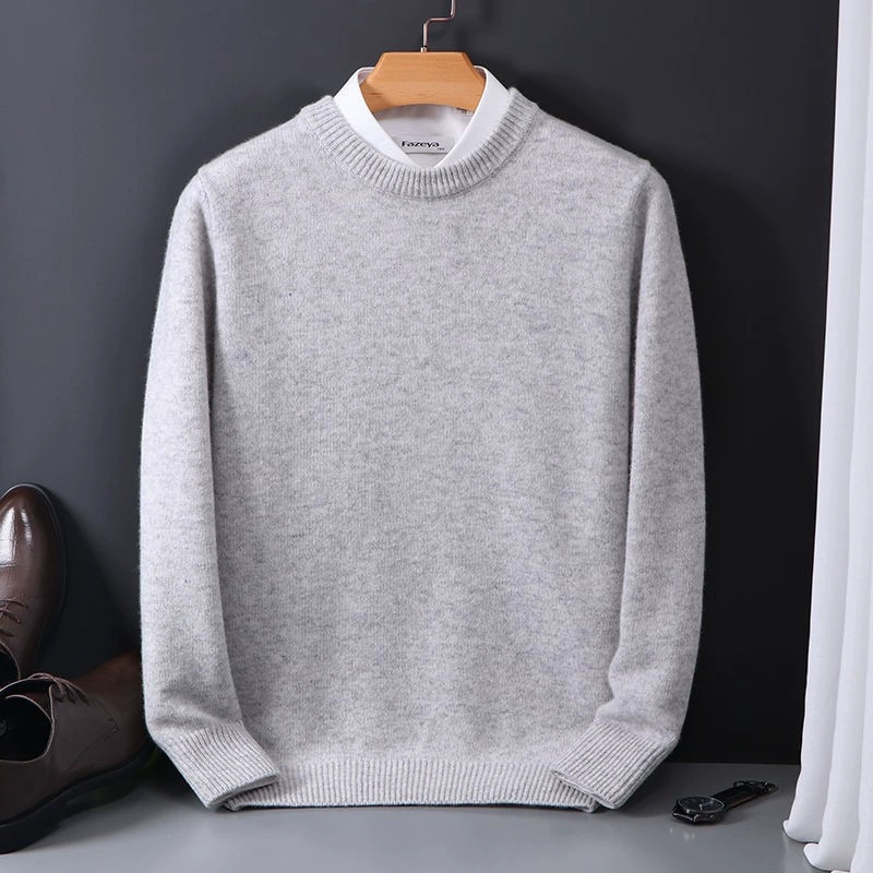 Свитер, вязаный демисезонный теплый с длинным рукавом для отдыха, оптовый, корейский стиль