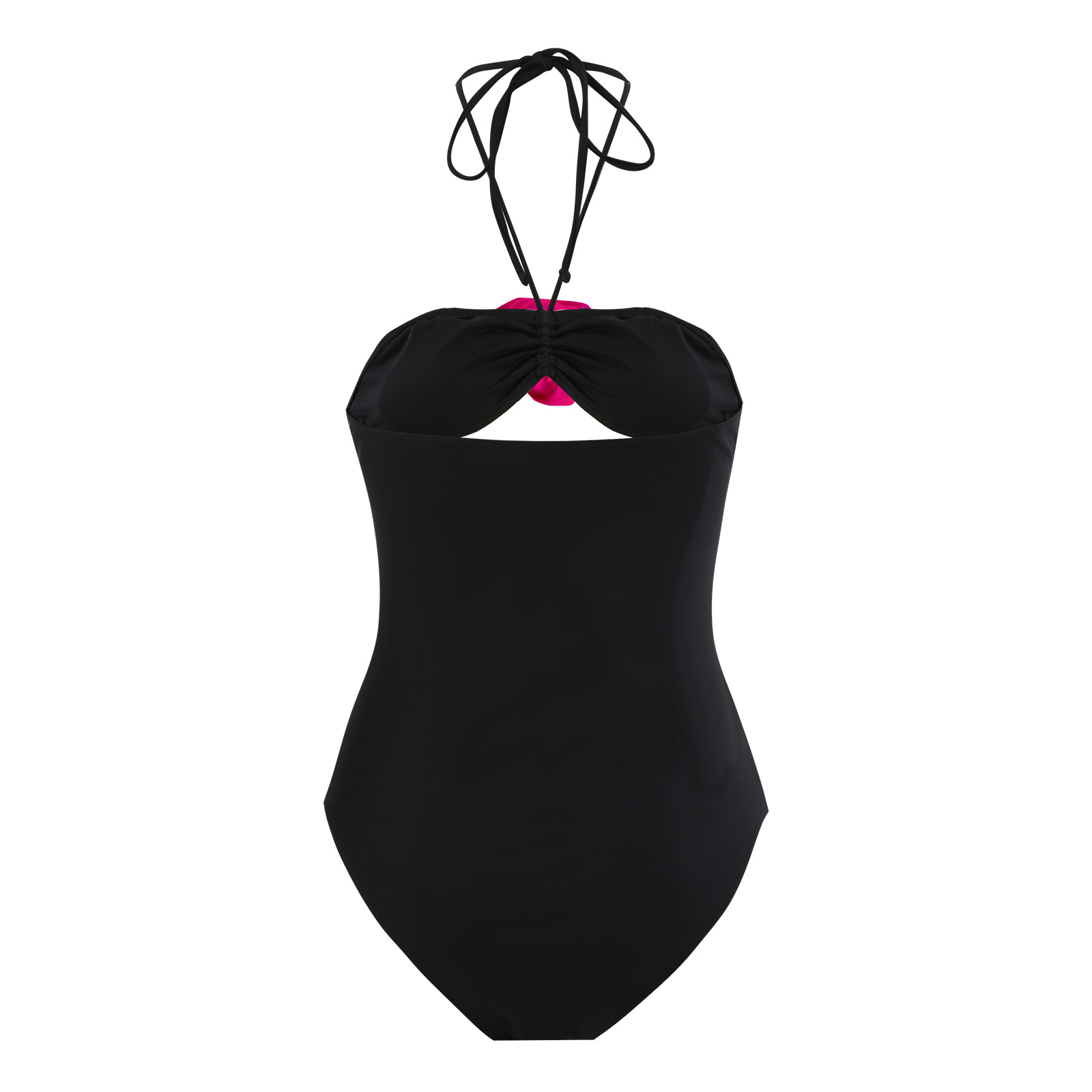 189g Weight Sleeveless Sleeve Length Polyester Fabric Type Regular Top Length One-pieces Tops Type 1 Piece Quantity Swimming Pool Occasion Halter Neck Neckline Regular Fit Fit Type Solid Color Pattern Women's Gender Beach Style Women's Lady Beach Solid Color 1 Piece One Piece Swimwear 8